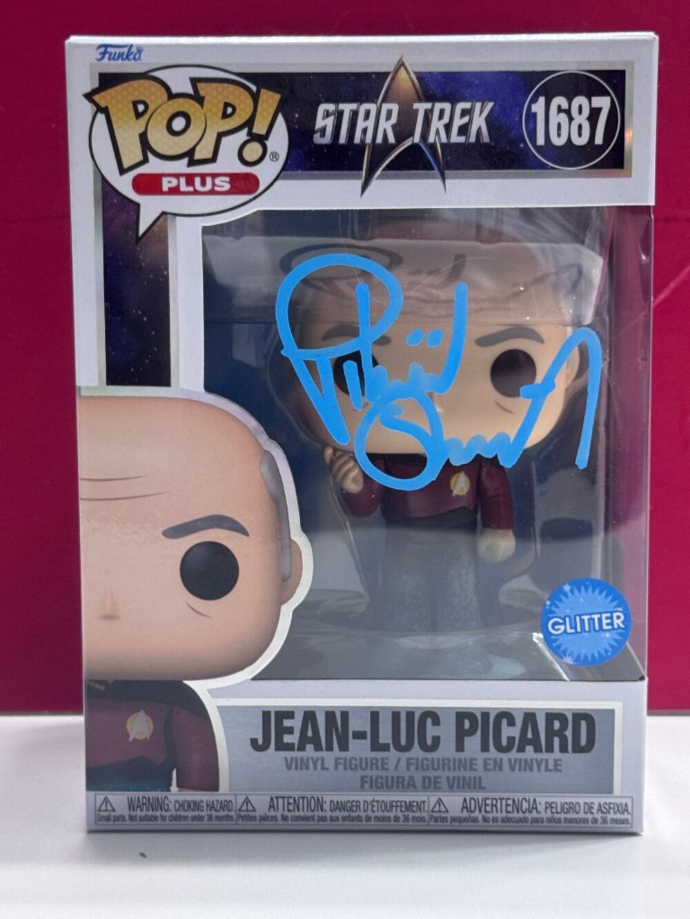 FUNKO POP Star Trek JEAN-LUC PICARD #1687 Signed by Patrick Stewar COA AUTHENTIC